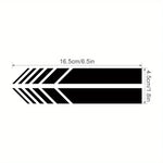 Classic JDM Reflective Stripes Vinyl Decal Kit | 4pcs Self-Adhesive Car Body Stickers detail view