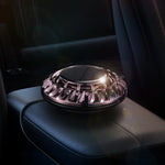 Solar Auto Rotating Spaceship Car Aromatherapy | Solar-Powered Car Air Freshener close-up view