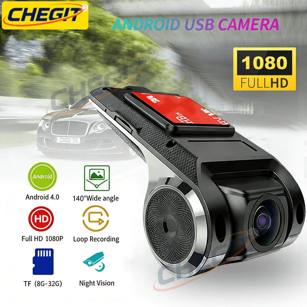 Car DVR Dash Cam Full HD 1080P | ADAS LDWS for Android Car Radio