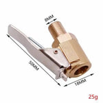 Car Tire Air Chuck Inflator Pump Valve Connector | Clip-on Adapter for Tyre Wheel additional angle