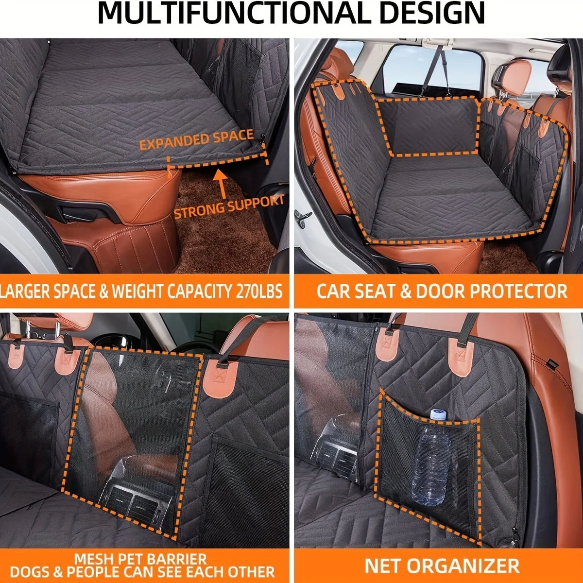 Dog Seat Cover Car Seat Cover For Pets,Waterproof Pet Seat Cover Hammock Scratch Pr additional angle