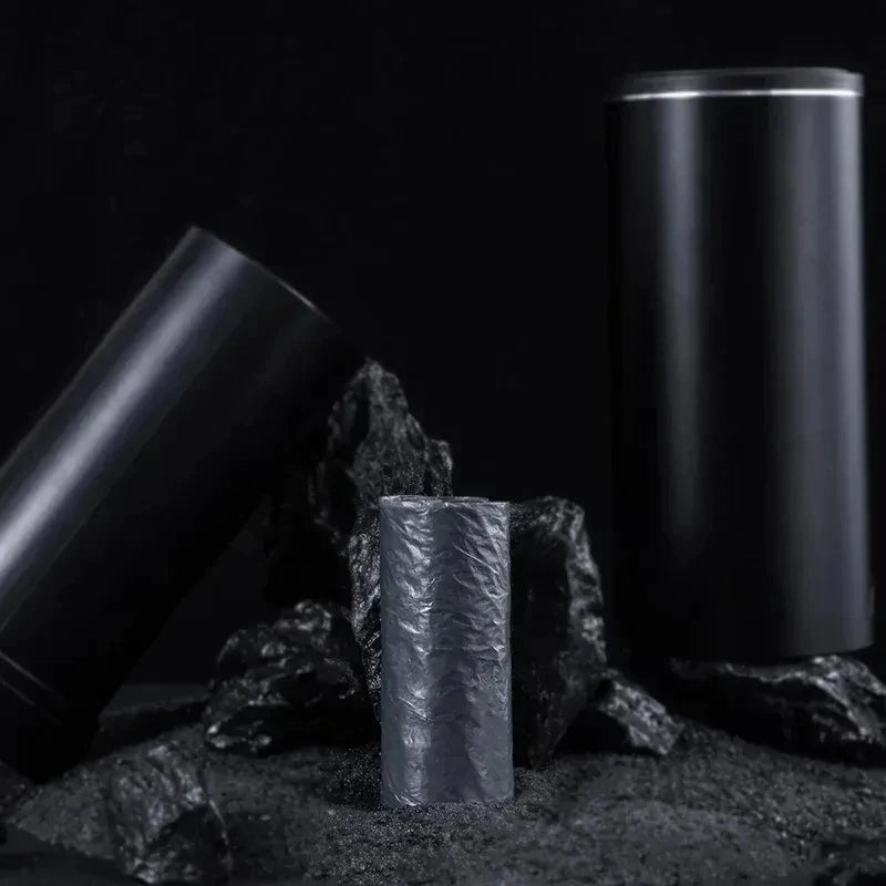 Household Car Trash Bin Alloy Garbage Can For Car Dustbin Waste Rubbish Basket Bin additional angle