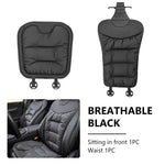 AUTOMECHANIST Car Seat Cover Front Rear Seat Cushion Protector Nappa Leather Soft Sea alternate view