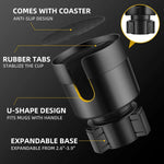 Car Cup Holder Expander | Adjustable Base Cup Holder Extender for Large Bottles alternate view