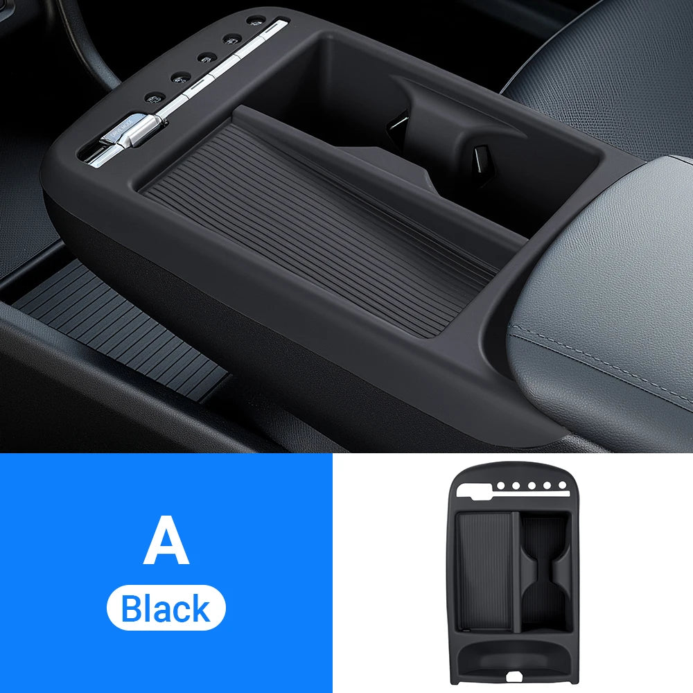 For Hyundai Tucson NX4 2025 2026 Car Center Console Organizer Tray Armrest Storage Box Glass Lift Switch Silicone Cover