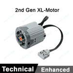 MOC Power Functions M/L/XL Motor Battery Box IR Remote Receiver for RC Car Robot Model close-up view
