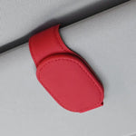 Universal Car Auto Sun Visor Eyeglass Hanger Clip Leather Glasses Holder Magnetic Mul alternate view
