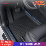 Tesla Model Y Juniper 2025 Floor Mats | Double Layer TPE, Waterproof, Non-Slip, Trunk Liner