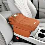 〔Vic〕Car Armrest Cushion with Tissue Box & Storage Pocket - Memory Foam Arm Rest Pad for detail view