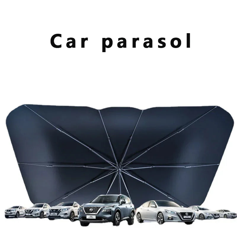 Folding Car Sunshade Umbrella | Front Windshield Sun Protector lifestyle view
