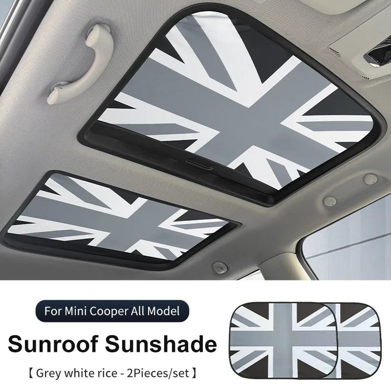 Mini Cooper Sunroof Sunshade Cover | UV Protection Heat Shield Foldable lifestyle view