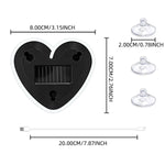 1pc Solar Powered Car Neon Light Striped Heart Lamp Led Ambient Light Wireless Suctio lifestyle view