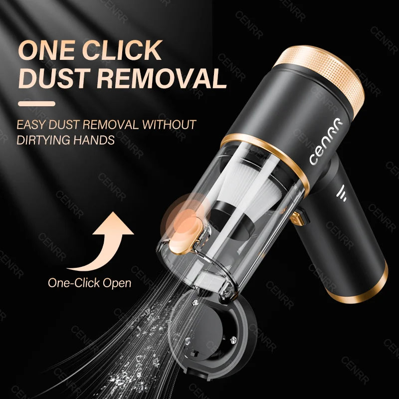 CENRR 998000PA Mini Cordless Car Vacuum Cleaner | Portable Handheld with Blower lifestyle view