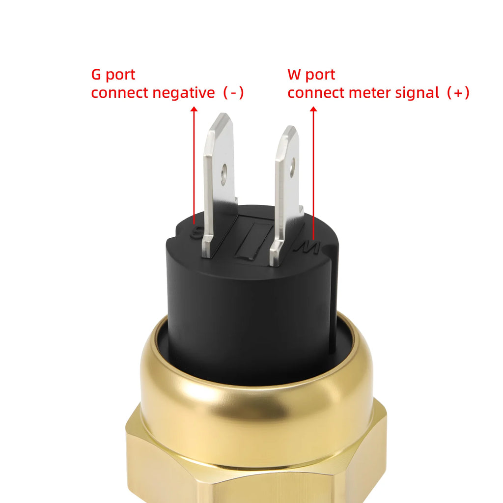 Car Water Temperature Sensor 12mm to 21mm NPT Thread | Automotive Coolant Temp Gaug additional angle