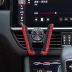 Car Phone Holder for Car Air Vent Diamond Crystal Clip Mount Mobile Phone Stand Brack lifestyle view