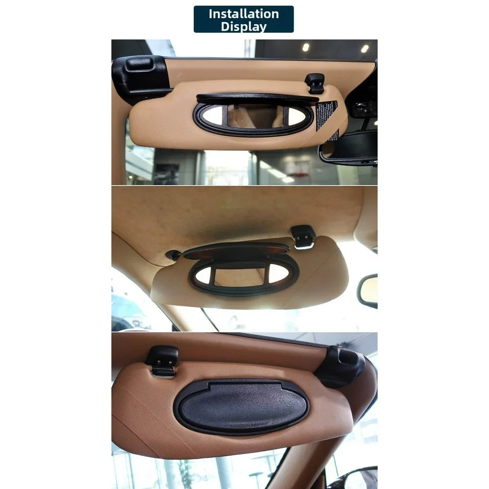 Visor Replacement Vanity Mirror Cover Sun Visor Replacement Lightweight 27.6g Reinforced Clips For Porsche 911 996 997