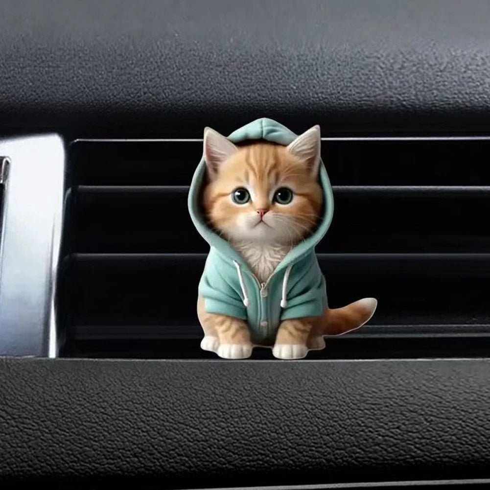 Cat Car Air Outlet Perfume Clips Air Outlet Aroma Diffuser Ventilation Clip Car Interior Decoration Car Air Freshener Diffuser