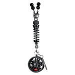 metal Car Mirror Rearview Pendant Auto Interior Decor Pendants Aluminum Wheel With additional angle