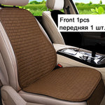 Flax Car Seat Cushion Pad Thick Fiber Filled Seat Cover alternate view