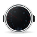 Boost Turbo Gauge 52mm 3.0 BAR | Mechanical Boost Meter with White LED for 12V Racing close-up view