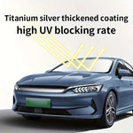 Titanium Silver Car Windshield Sunshade Foldable Parasol UV Protection
