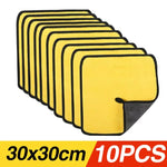 Heavy Duty Microfiber Car Wash Towels | Absorbent Lint Free Cleaning Cloths close-up view