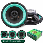4/5/6.5 Inch Universal Car Coaxial Speakers HiFi Automotive Audio Full Range Frequency Subwoofer Enh