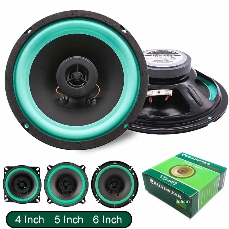4/5/6.5 Inch Universal Car Coaxial Speakers HiFi Automotive Audio Full Range Frequency Subwoofer Enh
