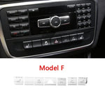 Car Console Air Conditioner Buttons Decals Trim For Mercedes Benz GLA X156 CLA C117 A B Class W176 W246 Auto Interior Stickers