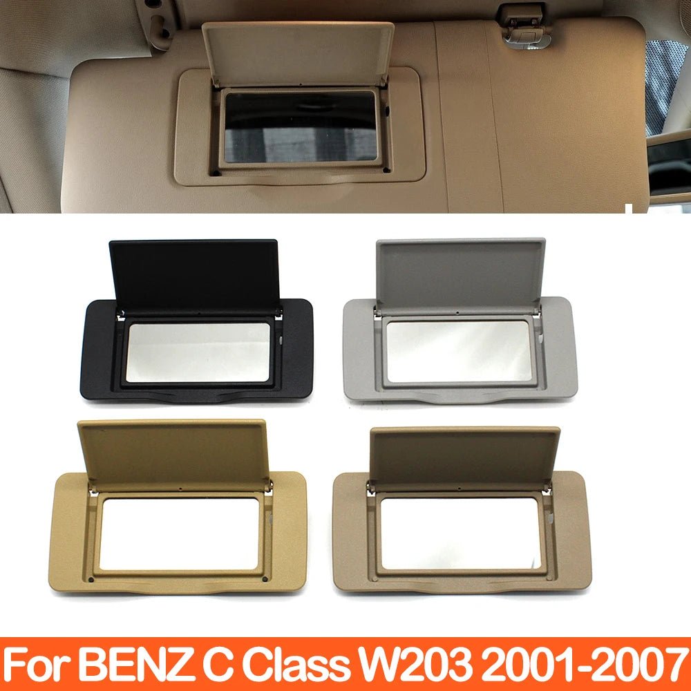 W203 Car Sunroof Sun Visor Shield Makeup Cosmetic Mirror Panel Cover For Mercedes Benz C Class C180 C200 C230 C300 A2038102110