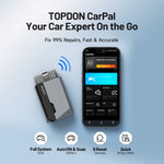 TOPDON Carpal All System OBD2 Scanner Car Diagnostic Tools 6 Reset Test Repair Guidance Auto Scanner OBD2 Battery Health Monitor