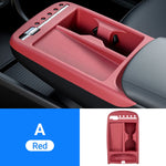 For Hyundai Tucson 2025 2026 Center Console Organizer Tray Armrest Storage Box Glass Lift Switch Silicone Cover Car Accessories