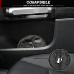 Collapsible Black Car Trash Can Pack Trash Bag Rubbish Waste Bin for Little Leak Pr additional angle