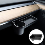 For Tesla Model 3/Y Storage Box Automobile Glove Box Rack Storage Box Shelf Mobile Phone Water Cup Holder Hook ABS Material