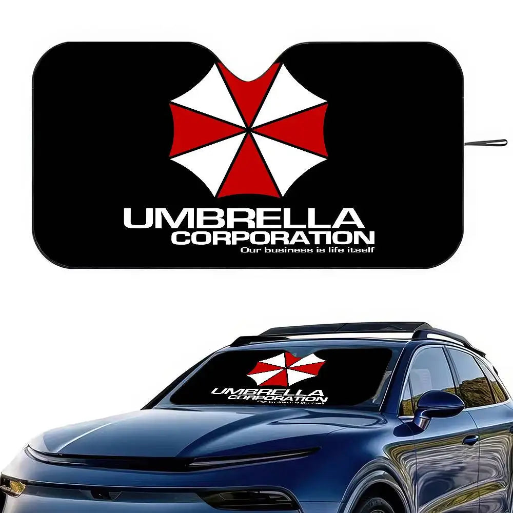Classic Movies Resident Evil Windshield Sunshade | Car Sun Visor for UV Protection and close-up view