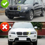 Front Kidney Double Line Grille Grill Replacement | Racing Grills for BMW X3 X4 F25 additional angle