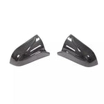 for 2017-2021 Tesla Model 3 Horn Style Horn Rear View Side Mirror Cover Case Glossy Black / Carbon Fiber