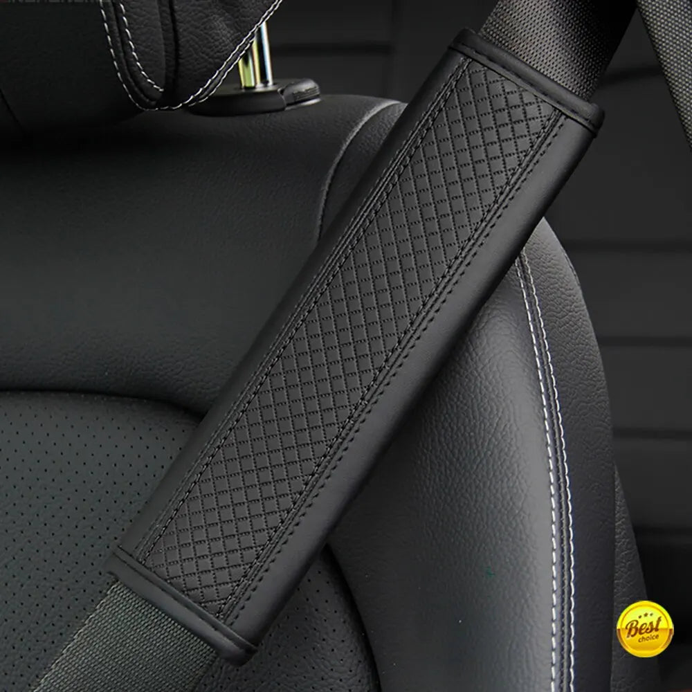 PU Leather Embossed Car Seat Belt Shoulder Cover alternate view