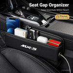 Car Seat Crevice Storage Box Slit Catcher Drop Stop Gap Filler Organizer For Mazda MX-5 MX5 Interior Accessories Auto