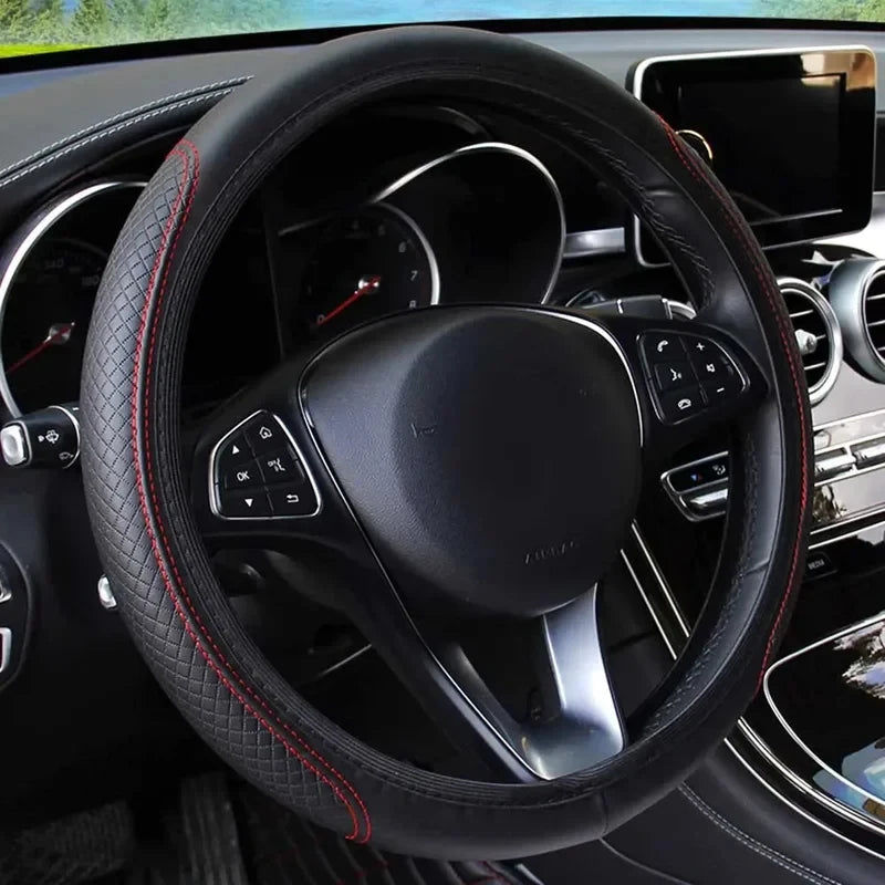 Universal Car Steering Wheel Cover Anti-Slip Micro Fiber Leather alternate view