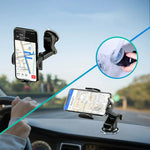 Universal Car Phone Holder Mount | 360 Degree Rotating Retractable Arm Stand detail view