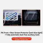 YZ Tesla Model 3 Highland Screen Protector | Matte Anti Glare HD Tempered Glass additional angle