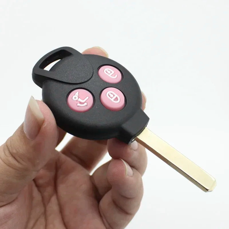 Xinyuexin 3 Buttons Silicone Pad Remote Key Shell Case for Mercedes-Benz Smart Fortwo lifestyle view