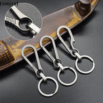 Titanium Buckles EDC Outdoor Tool Titanium Alloy Keychain Tiranium Buckle Key Ring Car Accessories K