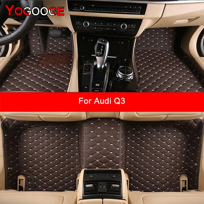 YOGOOGE Custom Car Floor Mats For Audi Q3 Auto Carpets Foot Coche Accessorie