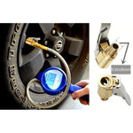 Brass Locking Nozzle Tire Air Chuck Clip Adapter - Automotive Grade for Efficient I additional angle