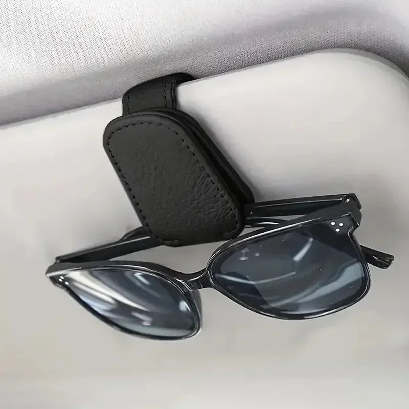Car Sunshade Sunglasses Holder with Ticket Clip