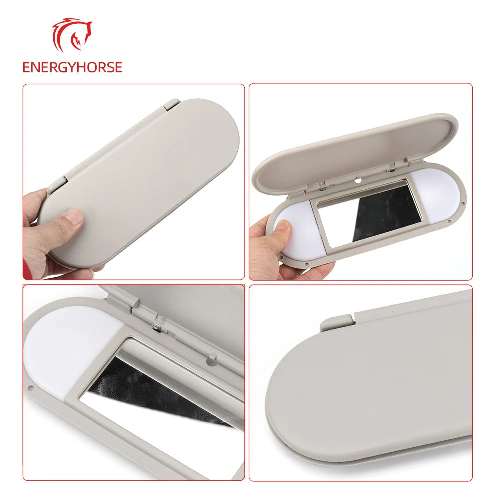 Car Roof Sunvisor Sun Visor Makeup Mirror Glass Cover Light Lamp Cap Lid For BMW Mini F54 F55 F56 F60 2015-2020