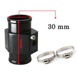 Blue and Black Aluminum Water Temp Gauge Adapter | 26-40mm Radiator Hose Sensor Pipe alternate view