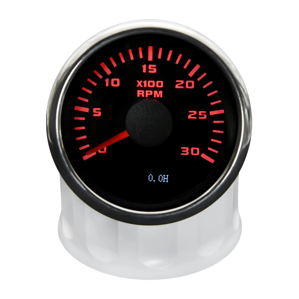 New 52mm Car Tachometer Waterproof LCD Display Tach Hour Counter Meter For Diesel Motor Engine Marine Boat3000 4000 6000 8000RPM